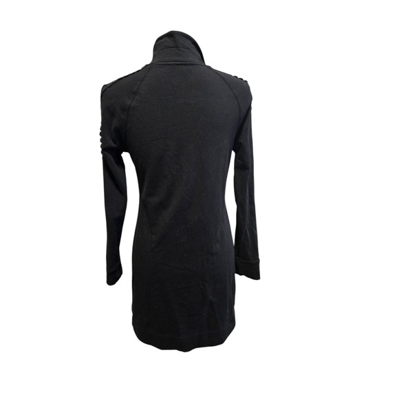 Lily pulitzer black quarter zip dress with sleeve detailing, size small - Picture 2 of 6